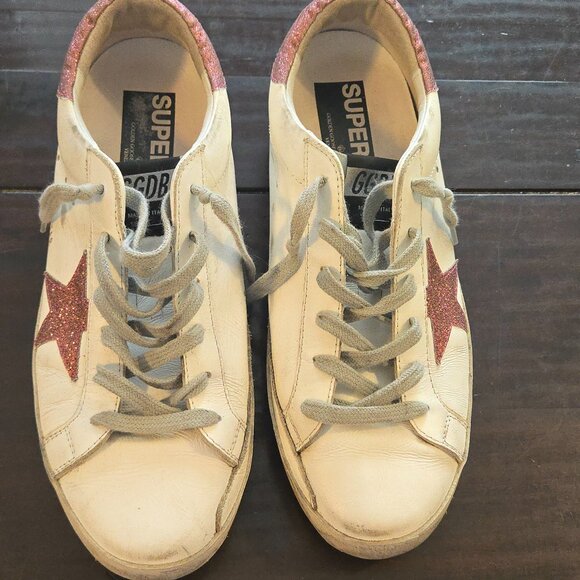 Golden Goose Super-Star Classic Low Top Leather Sneakers Women's  size 10 - Picture 7 of 14